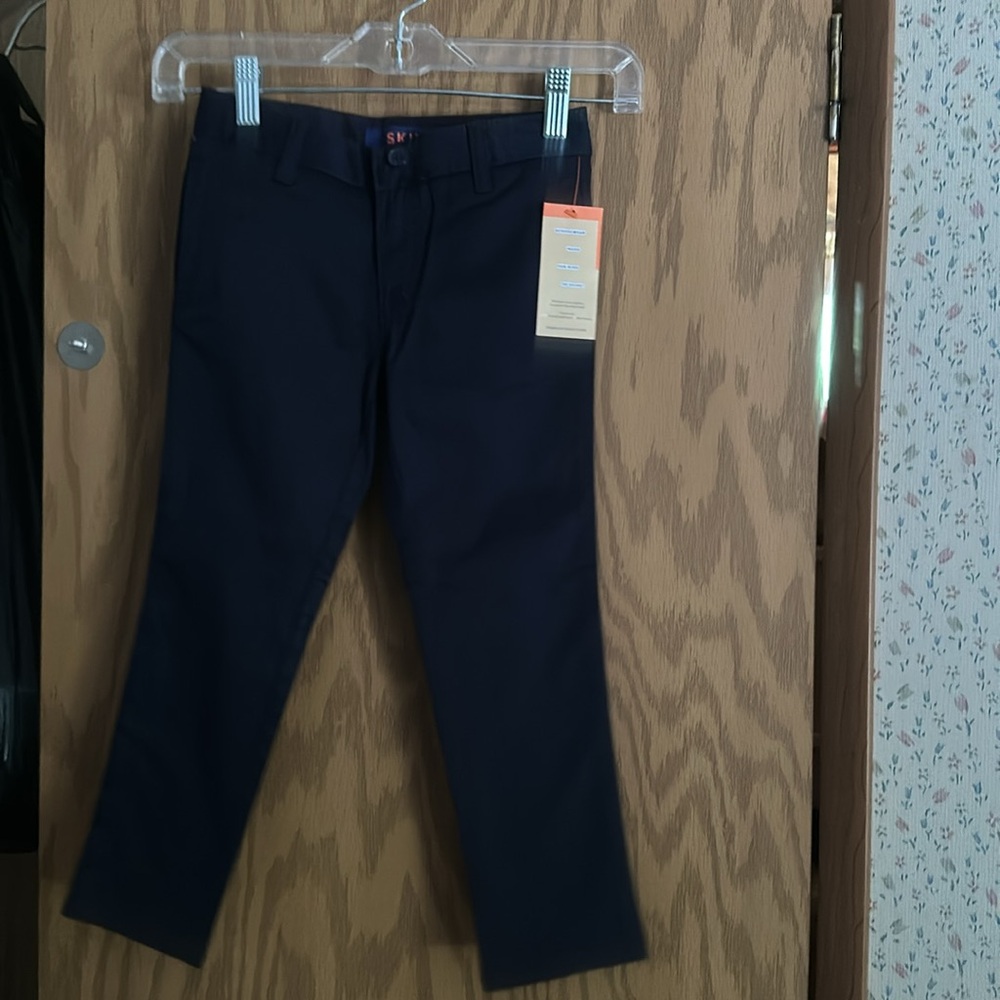 FRENCH TOAST Girls’ Slim Fit Stretch Twill Pant: NAVY: NEW WITH TAGS: SIZE 6